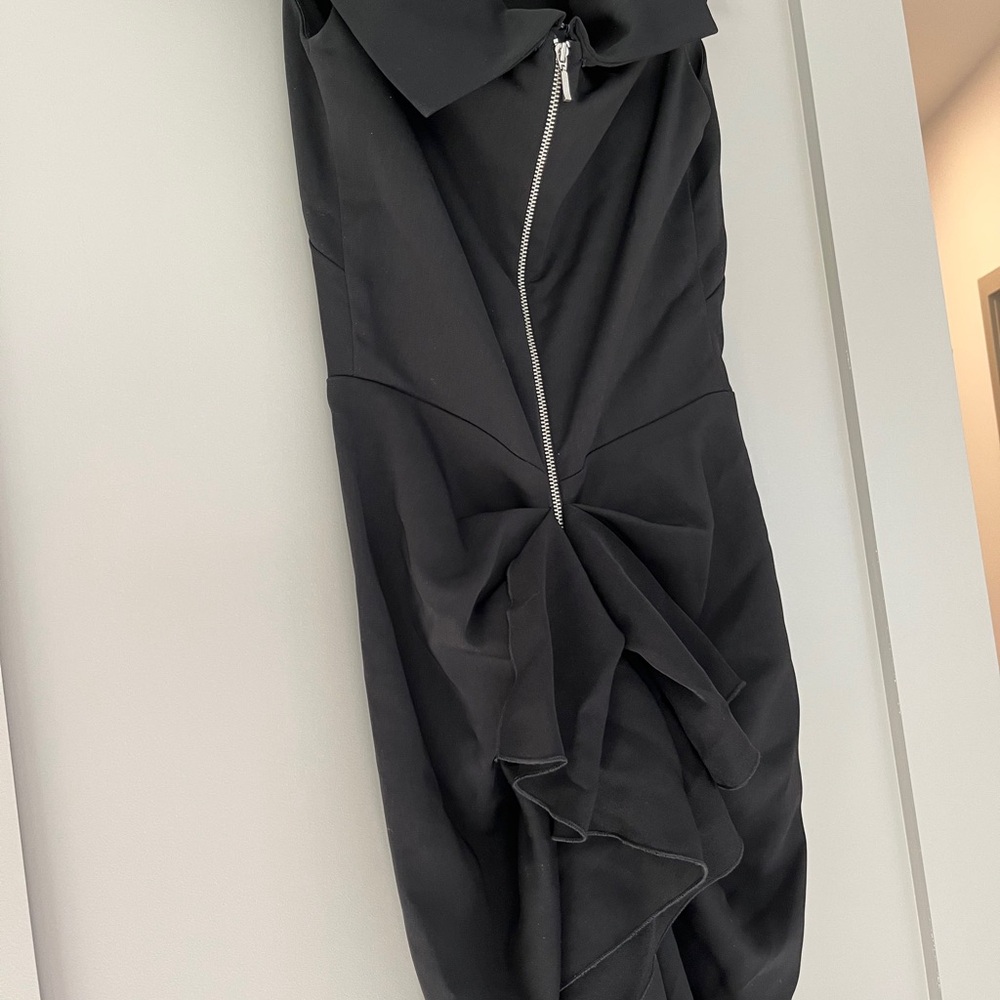 Nicole Bakti Black Dress with Gold Zipper
